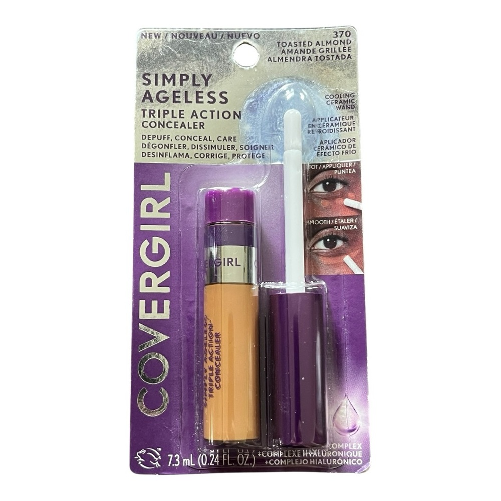 New Covergirl Simply Ageless Triple Action Concealer in shade 370 Toasted Almond